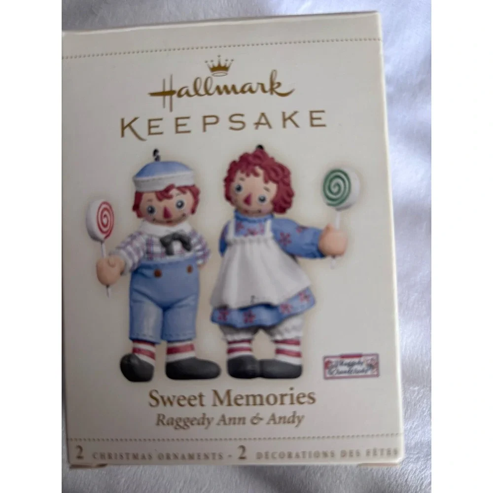 2006 Rare Find‎ Hallmark Keepsake Ornament, Raggedy Ann And Andy, Sweet Memories